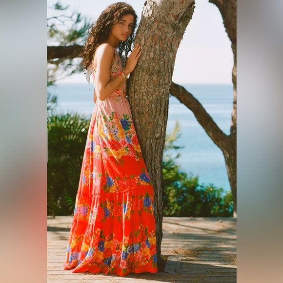 Anthropologie Dresses & Skirts - Vineet Bahl NEW NWT Anthropologie Atacama Maxi Dress $290 Sz 14 red halter